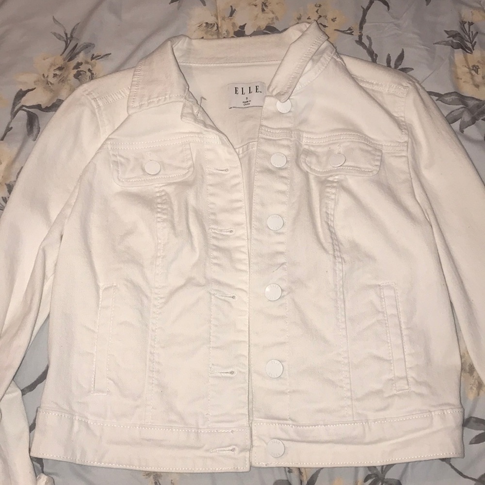 white denim jacket